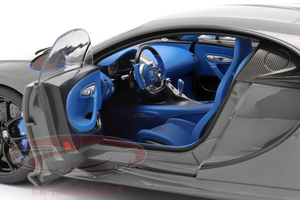 Bugatti Chiron Año de construcción 2017 jet gris 1:12 AUTOart