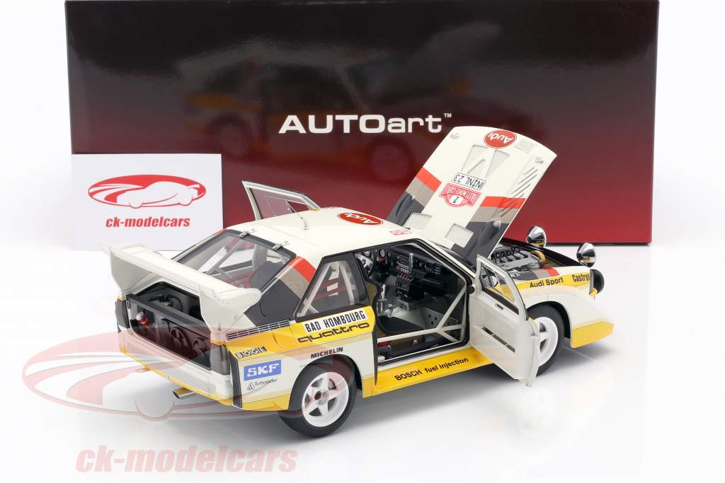 Audi Quattro S1 #2 4º Rallye Monte Carlo 1986 Röhrl, Geistdörfer 1:18 AUTOart