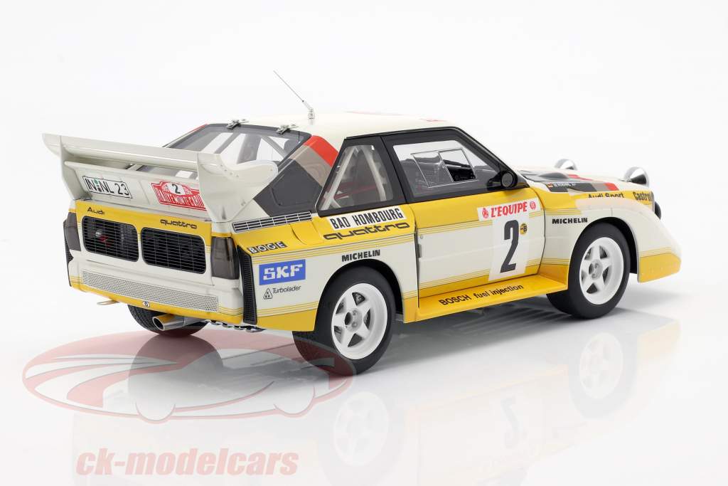 Audi Quattro S1 #2 Cuarto Rallye Monte Carlo 1986 Röhrl, Geistdörfer 1:18 AUTOart
