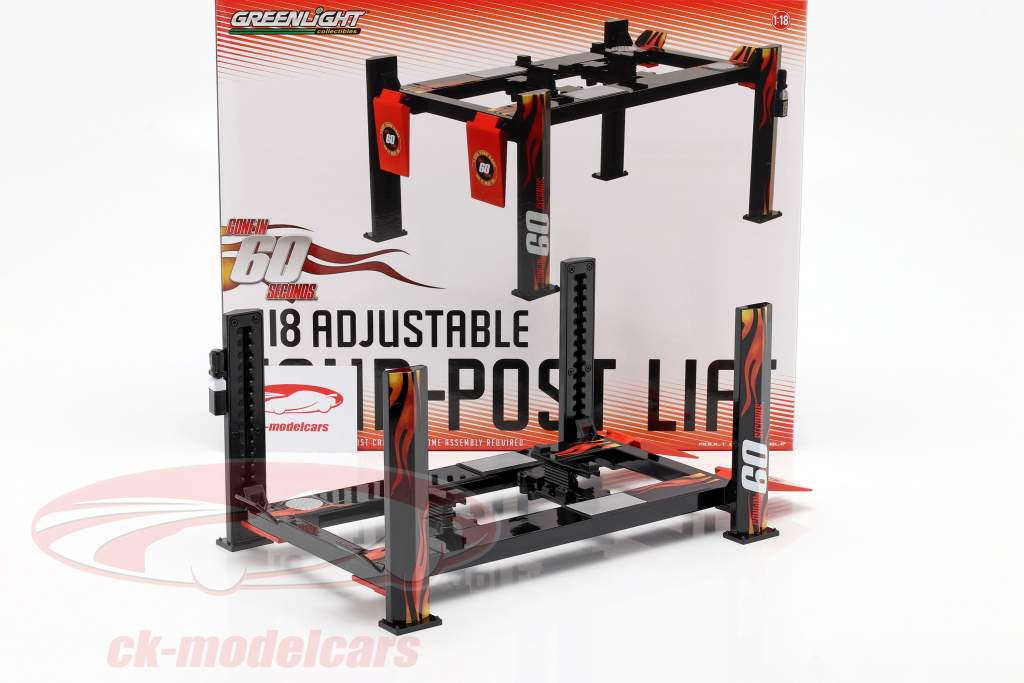 Einstellbare Vier-Säulen Hebebühne Gone in 60 seconds 1:18 Greenlight