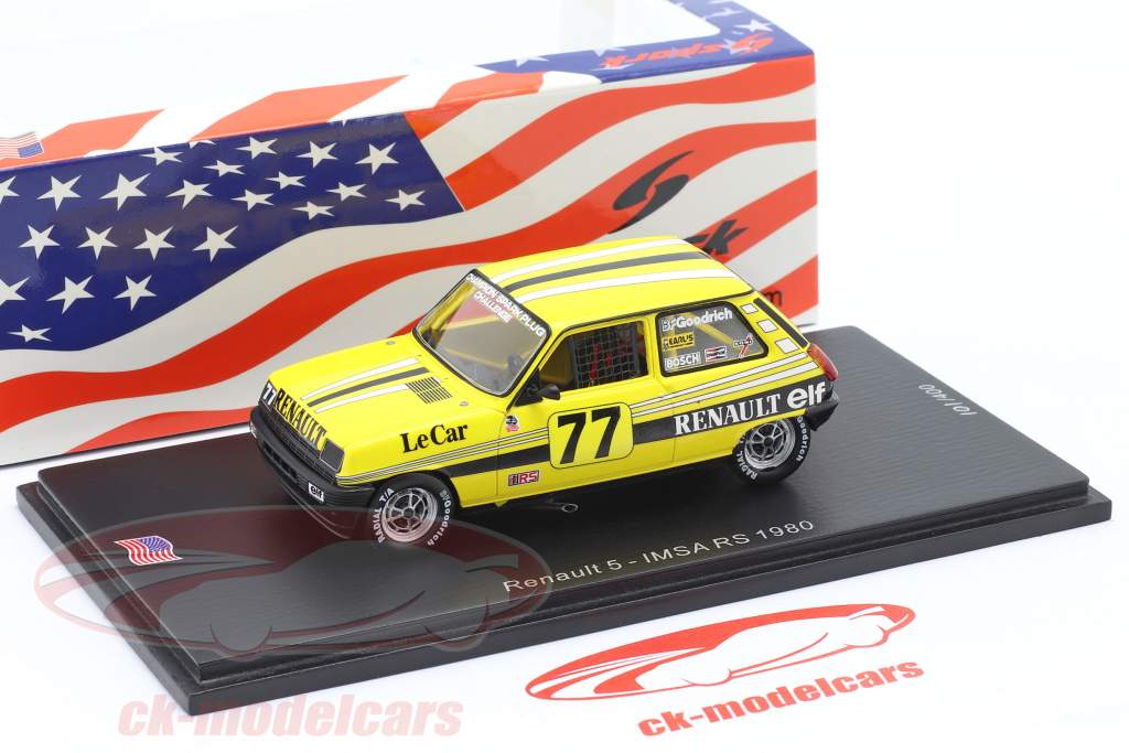 Renault 5 #77 IMSA RS 1980 Patrick Jacquemart 1:43 Spark