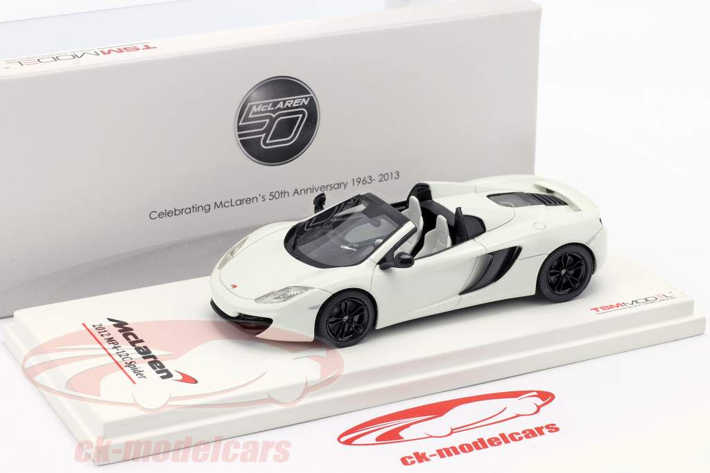 迈凯轮MP4-12C蜘蛛LHD 2012年白色1:43的TrueScale