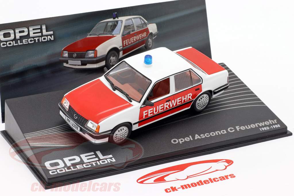 Opel Ascona C Fire department year 1982-1988 1:43 Altaya
