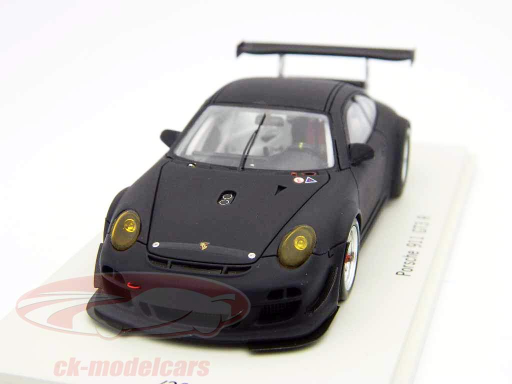 保时捷911 GT3 R促销平原身体马特版黑色1:43星火