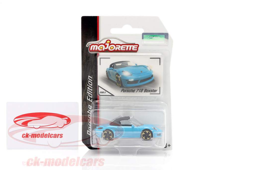 Porsche 718 Boxster Bleu clair 1:64 Majorette