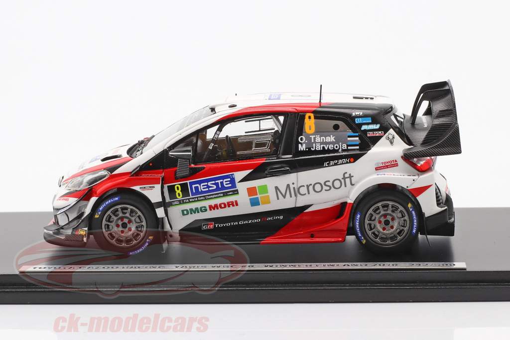 Toyota Yaris WRC #8 gagnant Rallye Finlande 2018 Tänak, Järveoja 1:43 Spark