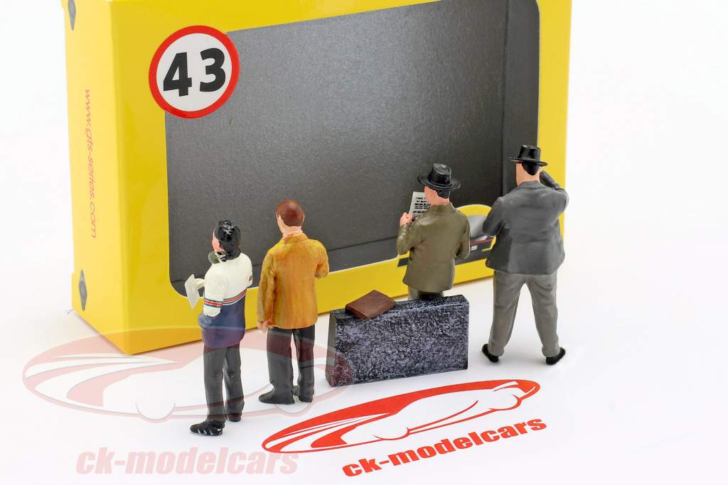 Team Managers 4 personaggi Set 1:43 LeMansMiniatures