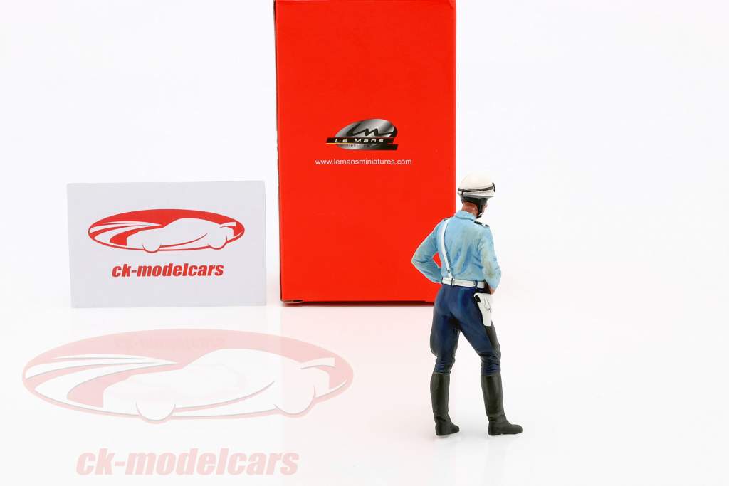 Motorcycle policeman Paul figure 1:18 LeMansMiniatures