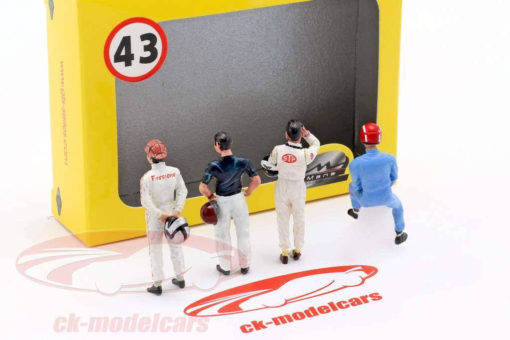 Racerkører 4 tegn Set 1:43 LeMansMiniatures