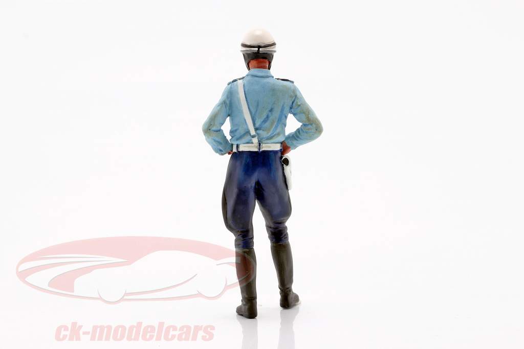 Motorcycle policeman Paul figure 1:18 LeMansMiniatures