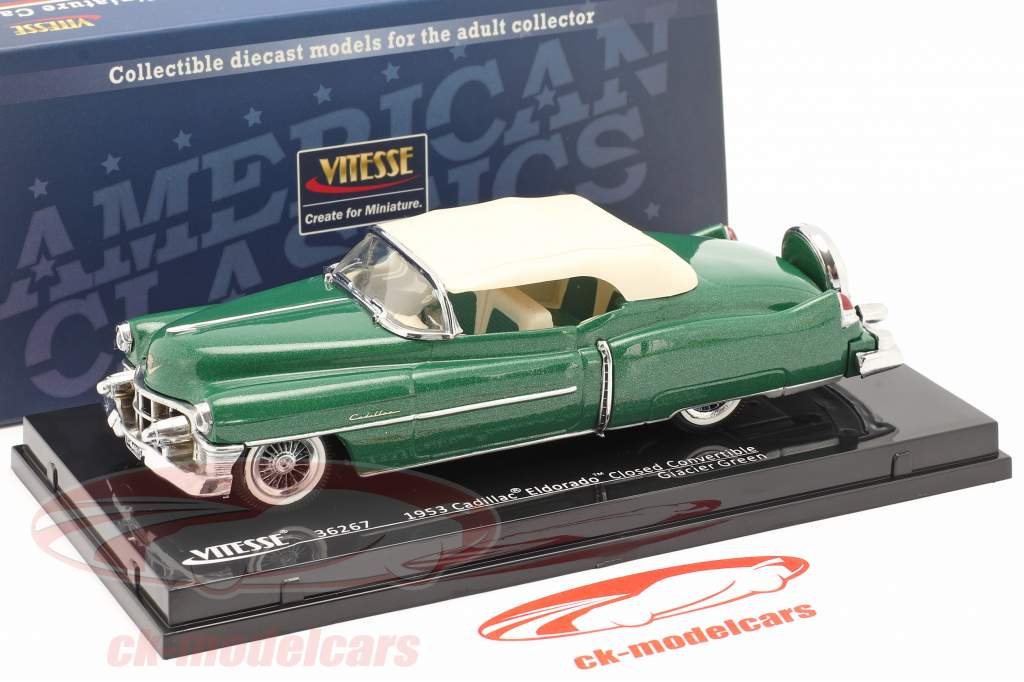 Cadillac Eldorado 可转换 Closed Top 1953 冰川 绿色 1:43 Vitesse