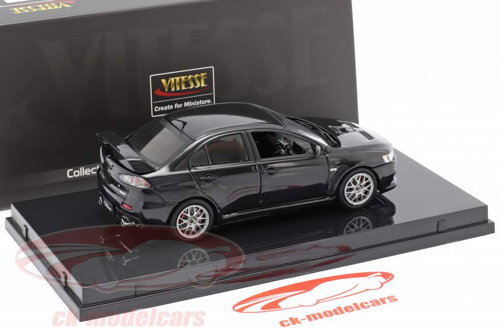 Mitsubishi Lancer Evolution X ano 2012 fantasma Preto 1:43 Vitesse