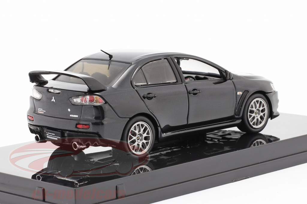 Mitsubishi Lancer Evolution X år 2012 fantom sort 1:43 Vitesse
