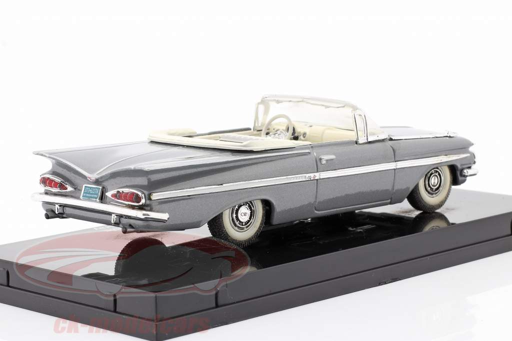 Chevrolet Impala Open Convertible jaar 1959 grijs 1:43 Vitesse