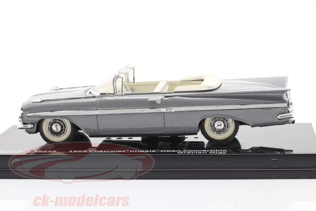 Chevrolet Impala Open Convertible jaar 1959 grijs 1:43 Vitesse
