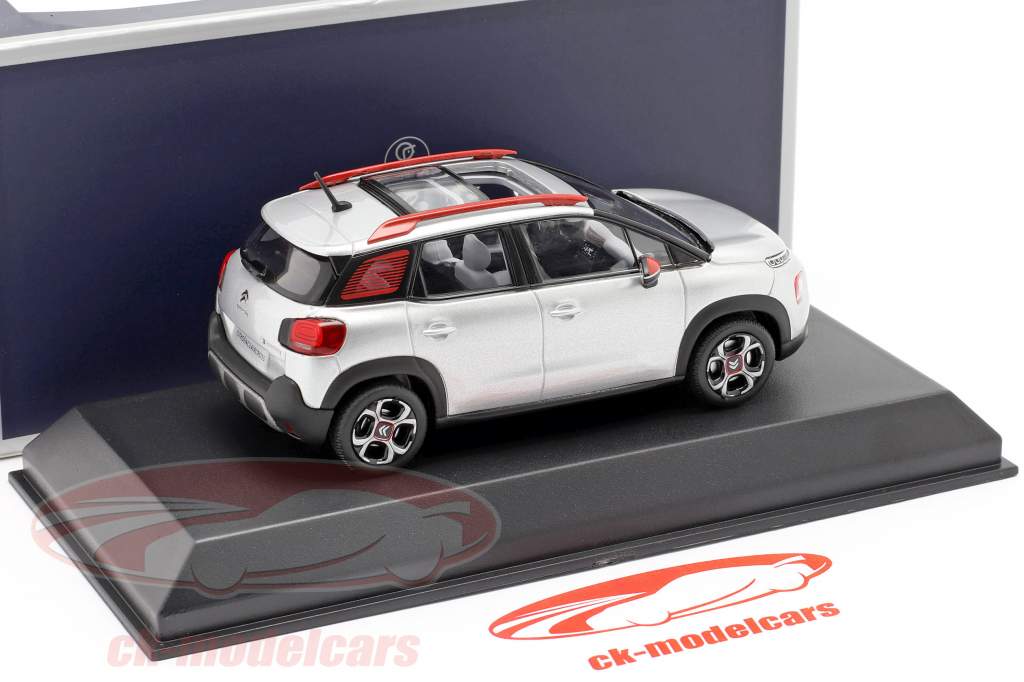 Citroen C3 Aircross år 2017 kosmisk sølv / orange 1:43 Norev