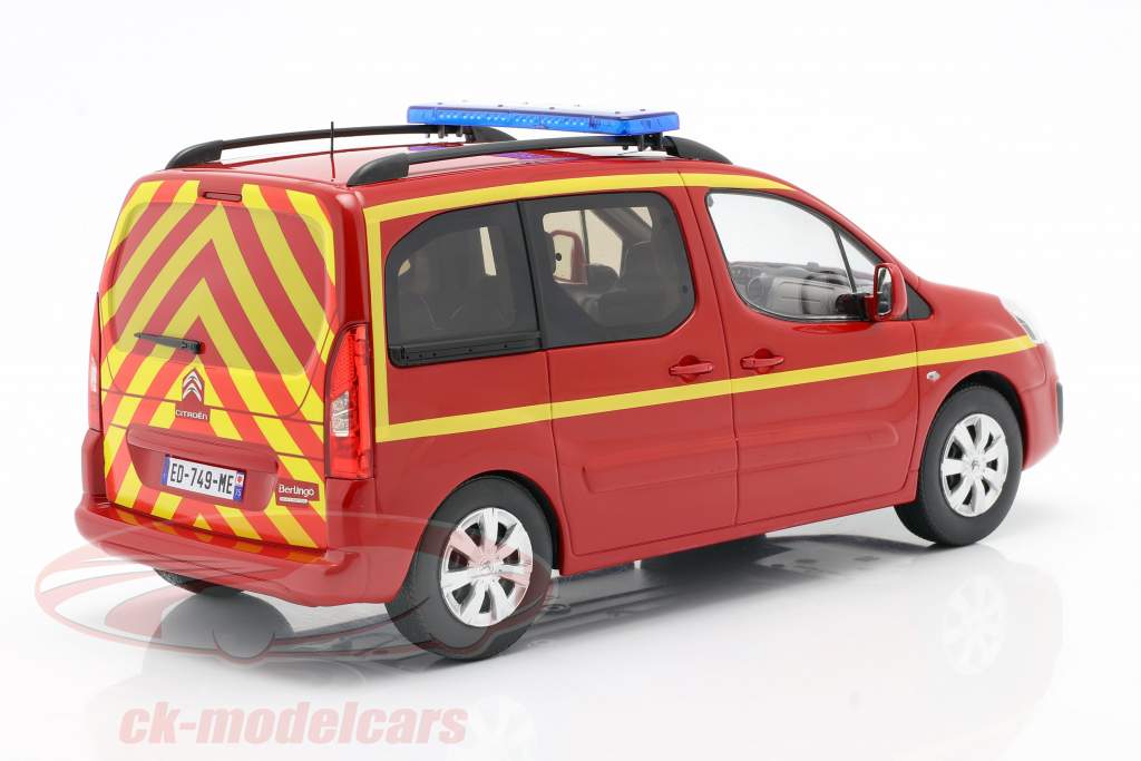 Citroen Berlingo fire Department year 2017 red / yellow 1:18 Norev
