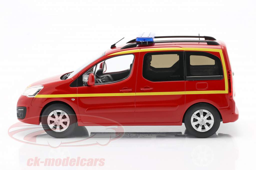 Citroen Berlingo fire Department year 2017 red / yellow 1:18 Norev