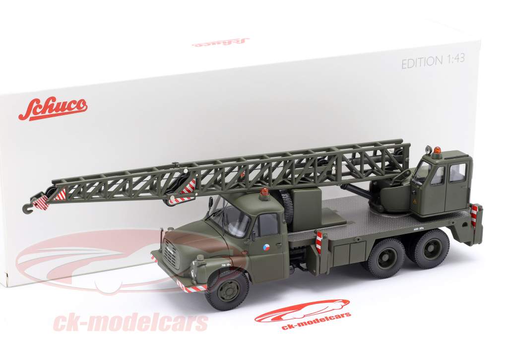 Tatra T148 Kranbil militær CSSR mørk oliven 1:43 Schuco