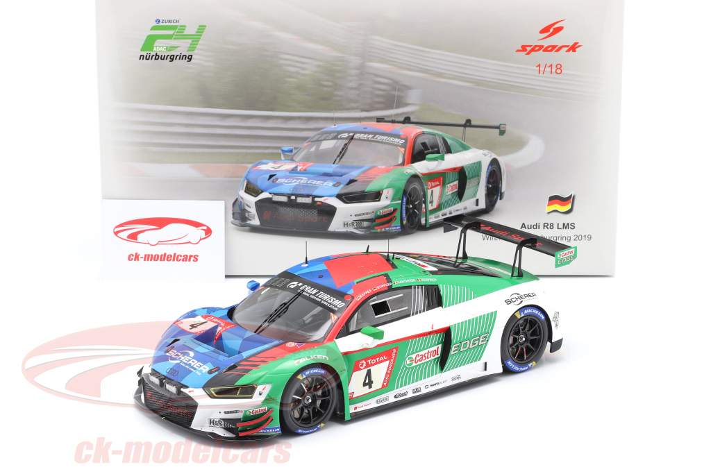 Audi R8 LMS #4 Winner 24h Nürburgring 2019 Audi Sport Team Phoenix 1:18 Spark