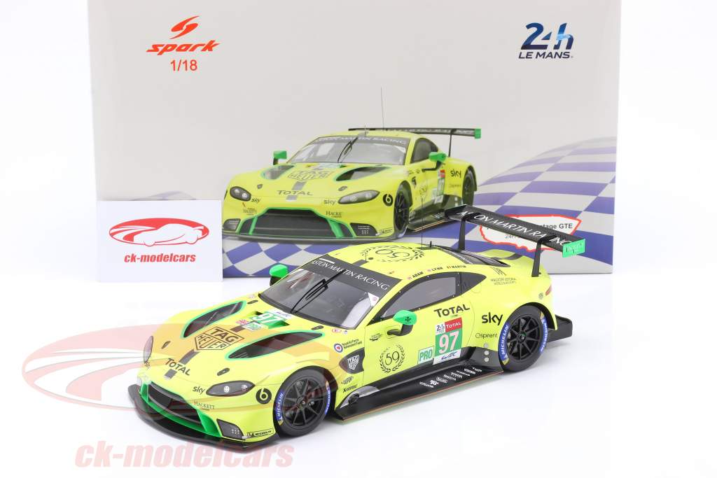 Aston Martin Vantage GTE #97 24h LeMans 2019 Lynn, Adam, Martin 1:18 Spark