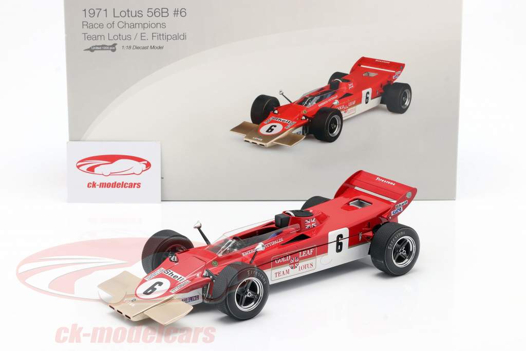 Emerson Fittipaldi Lotus 56B #6 Race of Champions 1971 1:18 TrueScale