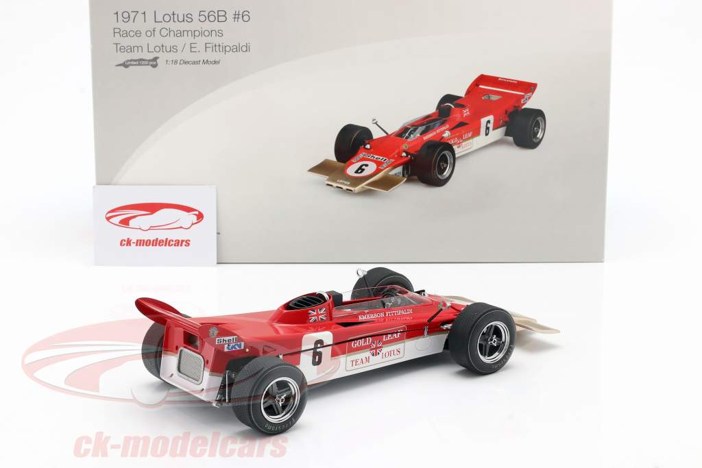 Emerson Fittipaldi Lotus 56B #6 Race of Champions 1971 1:18 TrueScale