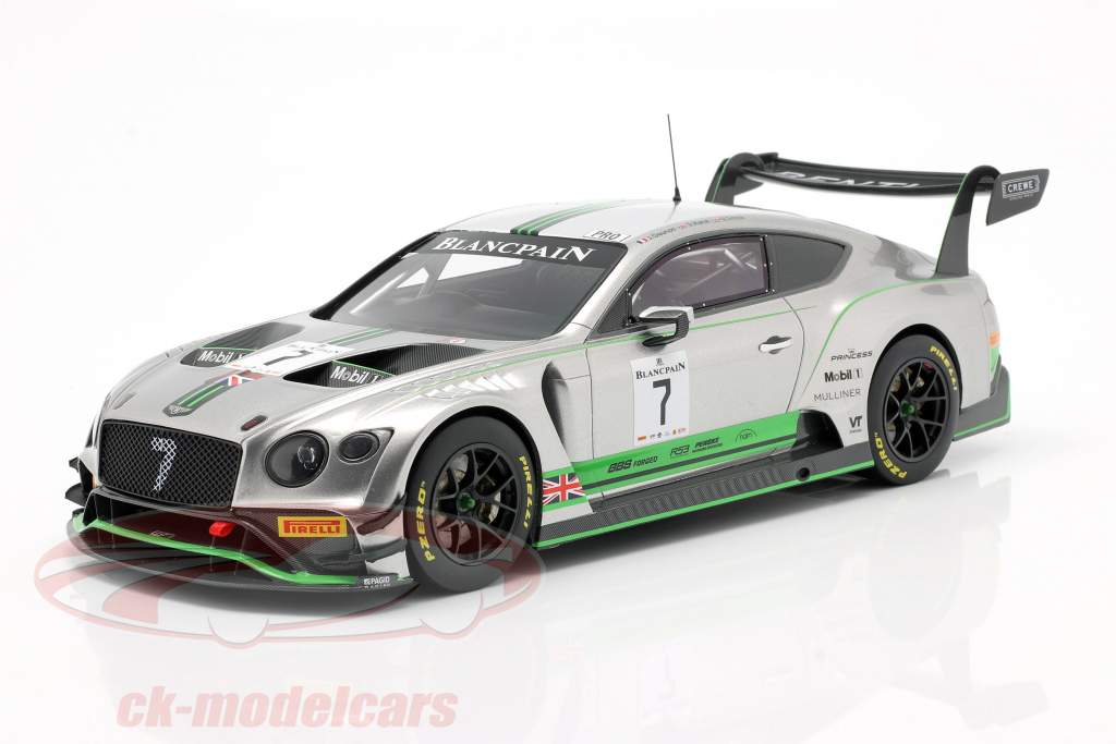 Bentley Continental GT3 #7 Blancpain GT Series Endurance Cup Monza 2018 1:18 TrueScale