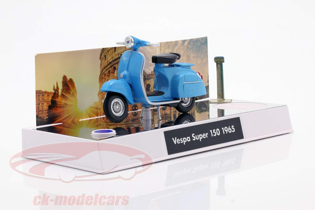 Vespa advent Calendar: Vespa year 1965 blue 1:43 Franzis
