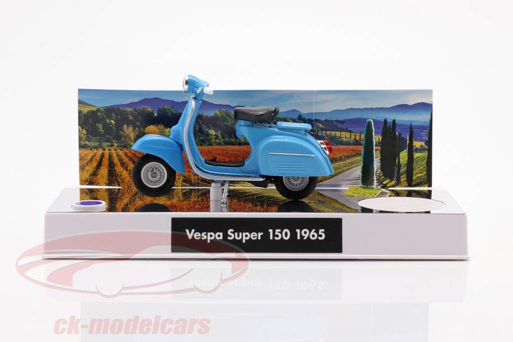 Vespa advent Calendar: Vespa year 1965 blue 1:43 Franzis