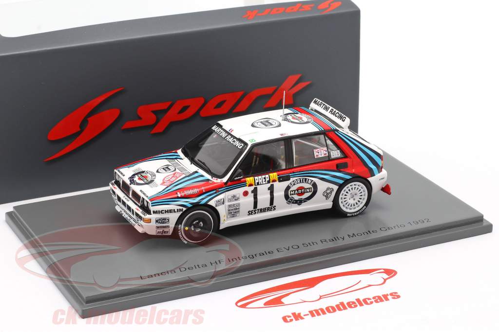 Lancia Delta HF Integrale #11 Quinto Rallye Monte Carlo 1992 Bugalski, Giraudet 1:43 Spark