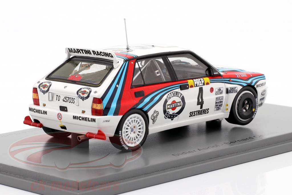 Lancia Delta HF Integrale #4 vencedora Rallye Monte Carlo 1992 Auriol, Occelli 1:43 Spark