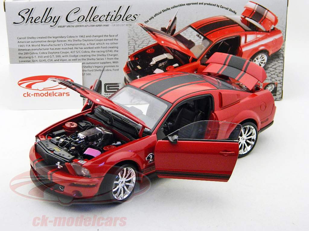 Shelby Collectibles 1:18 Shelby GT500 Super Snake 2008 red