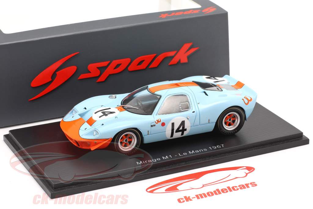 Mirage M1 #14 24h LeMans 1967 Piper, Thompson 1:43 Spark