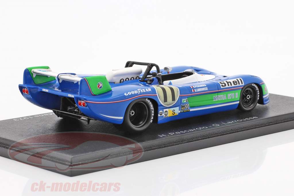 Matra MS 670B #11 Sieger 24h LeMans 1973 Pescarolo, Larrousse 1:43 Spark