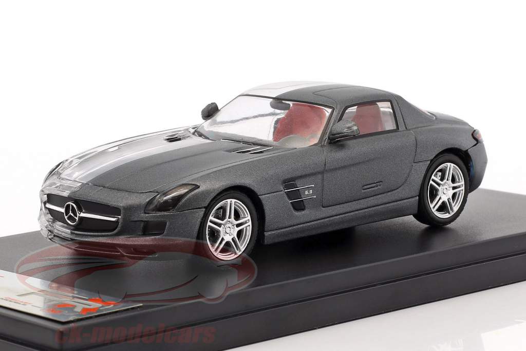 Mercedes-Benz SLS AMG año de construcción 2011 aburrido gris / transparente 1:43 Premium X