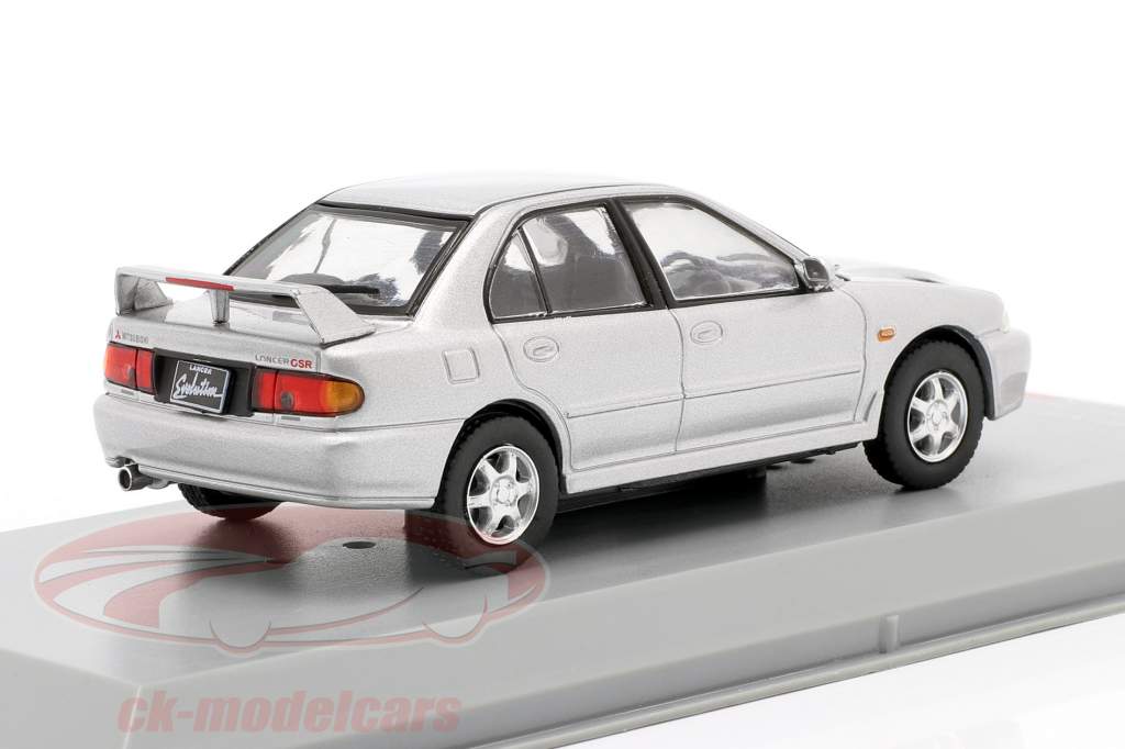Mitsubishi Lancer Evolution I RHD Baujahr 1992 silber 1:43 WhiteBox