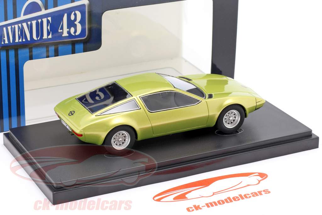 Opel GT/W Geneve Concept Car 1975 gul metallisk 1:43 AutoCult