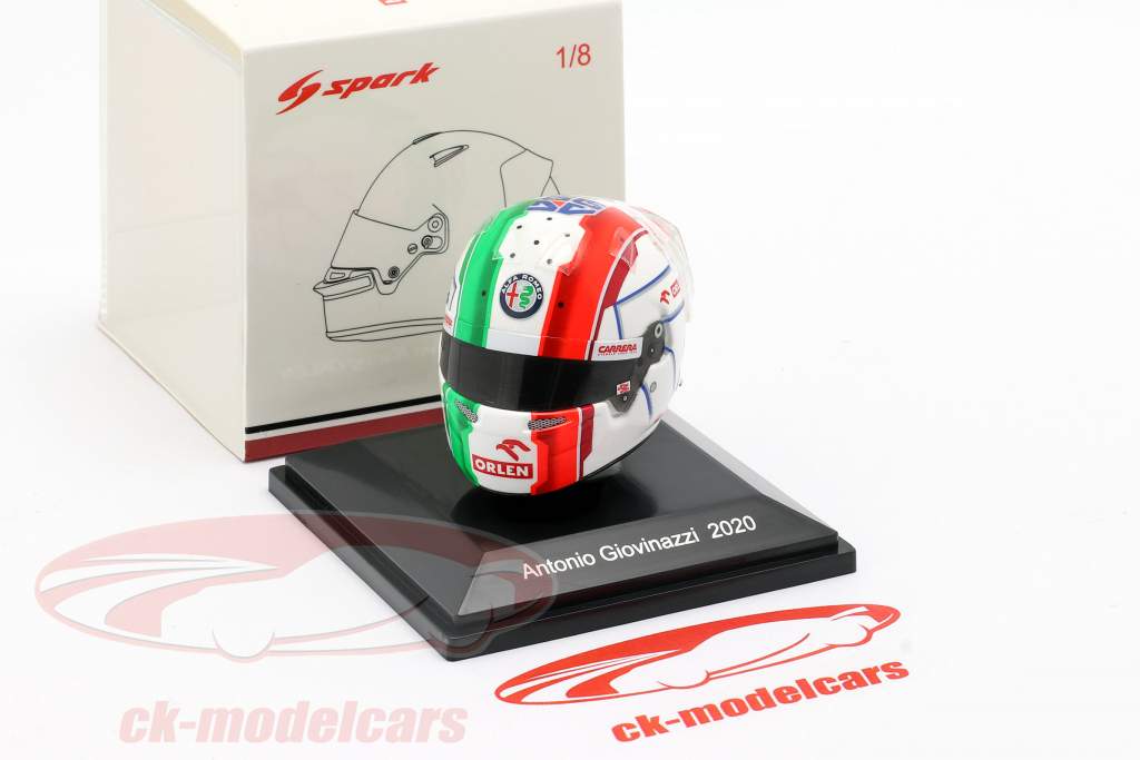 Antonio Giovinazzi #99 Alfa Romeo Racing Orlen Formel 1 2020 Helm 1:8 Spark