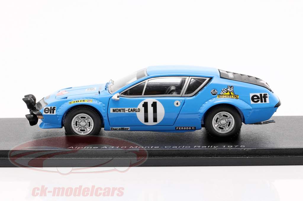 Renault Alpine A310 #11 Rallye Monte Carlo 1975 Warmbold, Davenport 1:43 Spark