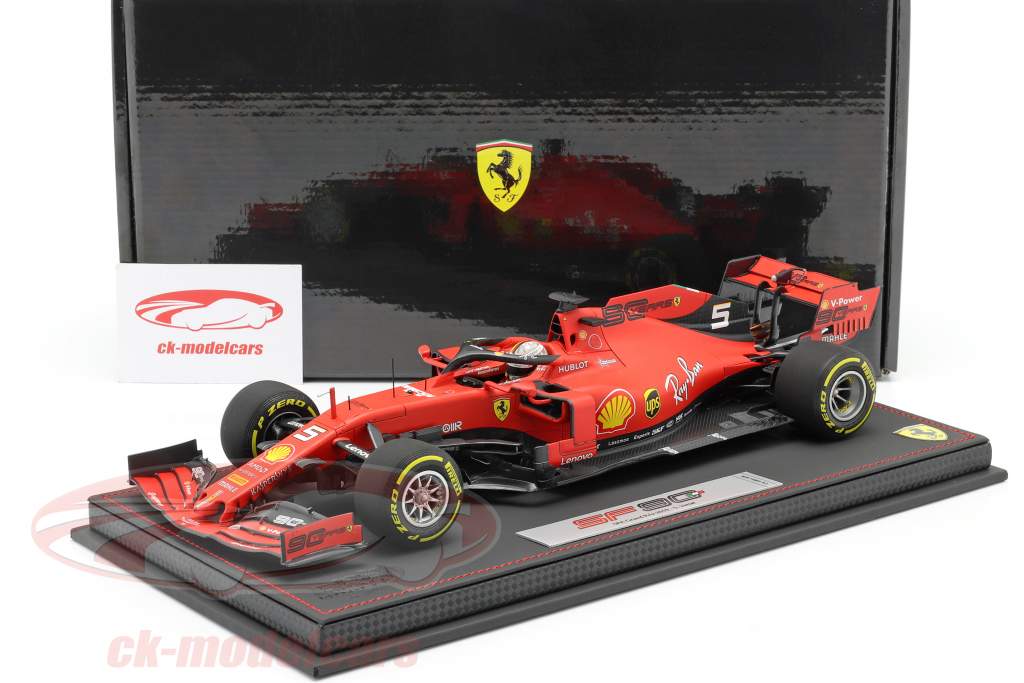 S. Vettel Ferrari SF90 #5 4e Belgisch GP formule 1 2019 Met Showcase 1:18 BBR