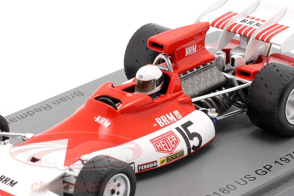 Brian Redman BRM P180 #15 USA GP Formel 1 1972 1:43 Spark