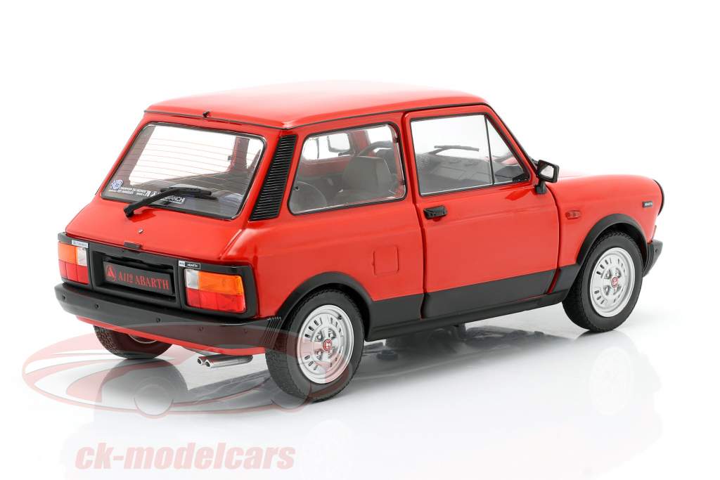 Autobianchi A112 Abarth MK5 1980 rød 1:18 Solido