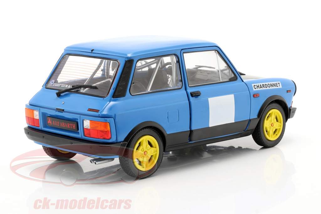 Autobianchi A112 Abarth MK5 Chardonnet 1980 blauw / zwart 1:18 Solido