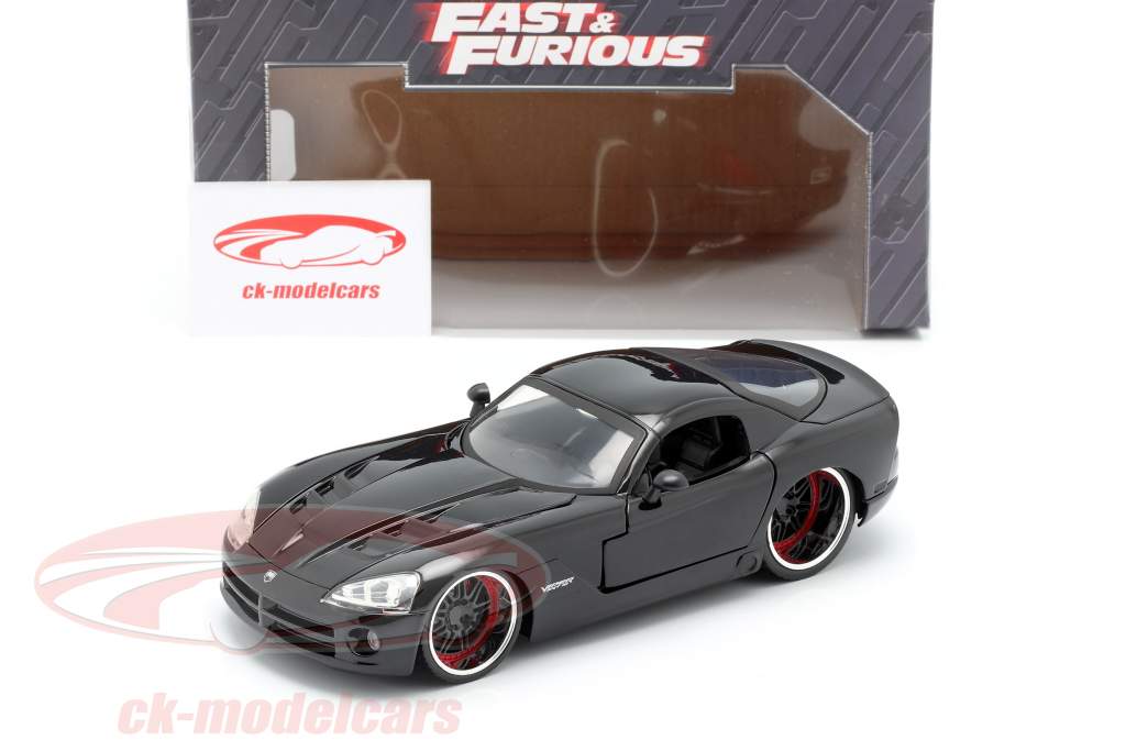 Letty's Dodge Viper SRT 10 Movie Fast and Furious 7 (2015) black 1:24 Jada Toys