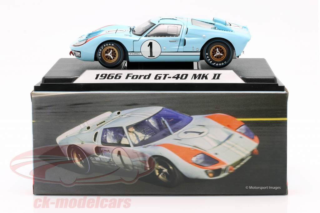 Ford GT40 MK II #1 第2 24h LeMans 1966 Miles, Hulme 1:18 ShelbyCollectibles
