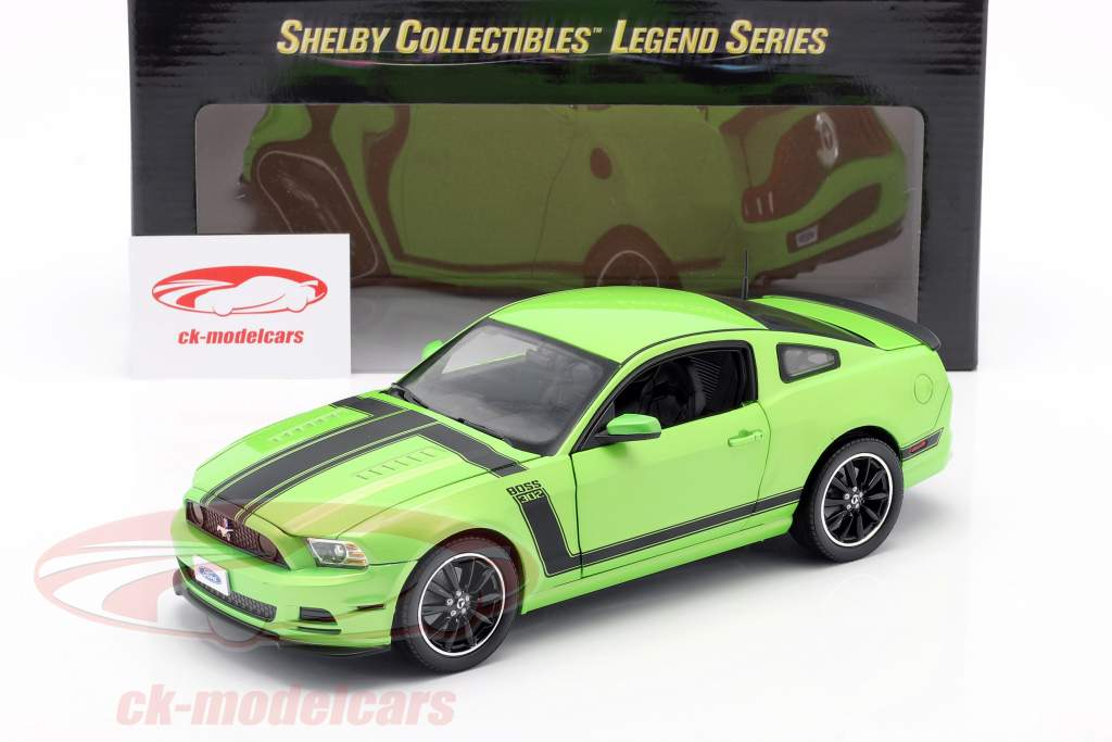 Ford Mustang Boss 302 Year 2013 green 1:18 ShelbyCollectibles