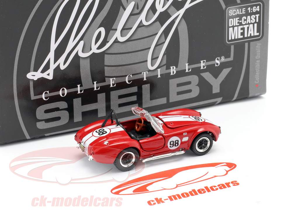 Shelby Cobra 427 S/C #98 Racing version red / white 1:64 ShelbyCollectibles