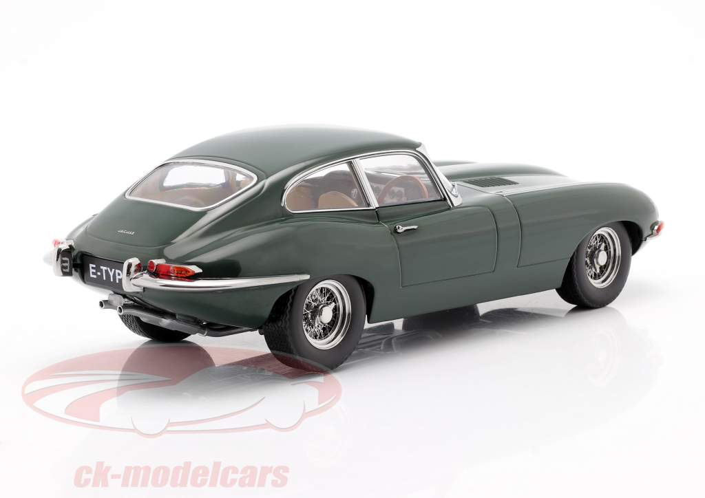 Jaguar E-Type Coupe Series 1 RHD Год постройки 1961 темно-зеленый 1:18 KK-Scale