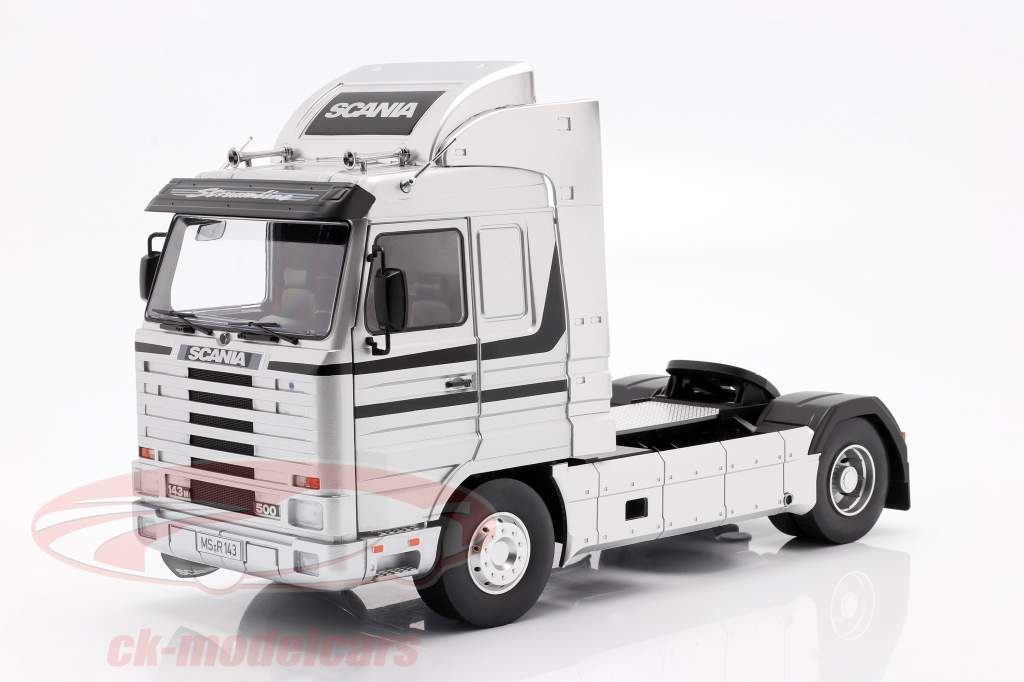 Scania 143 Streamline Truck year 1995 silver / black 1:18 Road Kings